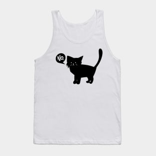 Black Cat Says No Tank Top